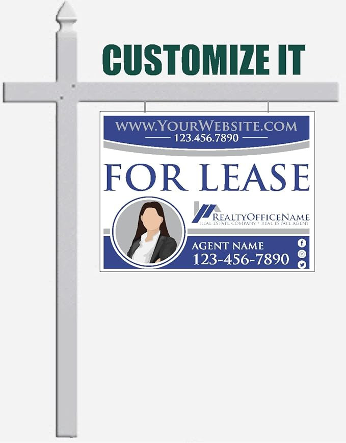 Real Estate Sign | Customizable For Sale Signage | Real Estate Personalized Sign, 1 Metal Sign Cu... | Amazon (US)