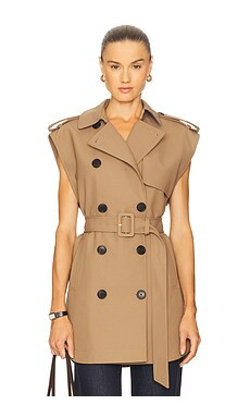 Veronica Beard Willmott Trench Vest in Hazelnut from Revolve.com | Revolve Clothing (Global)