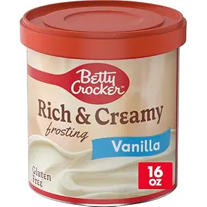 Betty Crocker Rich & Creamy Vanilla Frosting, Gluten Free, 16 oz | Artificially Flavored, Ready T... | Amazon (US)