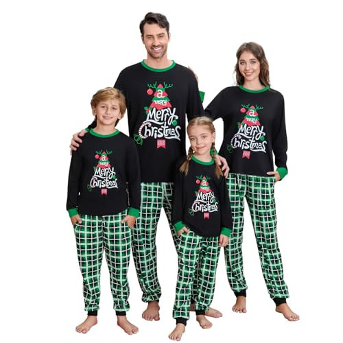 Christmas Pajamas for Family Matching Family Christmas Pajamas Set PJS Holiday Xmas Family Jammies Sleepwear(GJ113-Women, Medium) | Amazon (US)