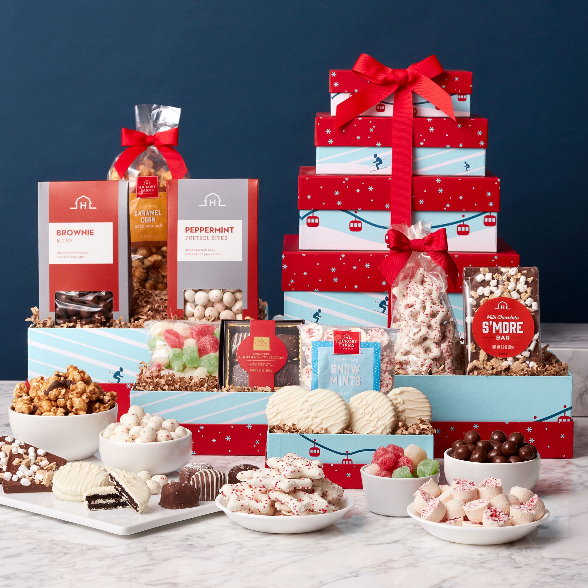 Snow Day Sweets Gift Tower | Hickory Farms