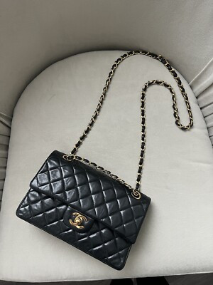 Chanel vintage small classic double flap bag | eBay US
