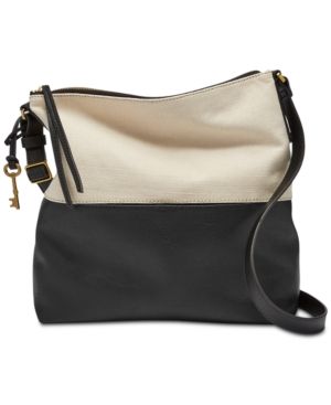 Fossil Colorblock Charlotte Small Crossbody Hobo | Macys (US)