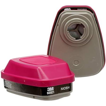 3M P100 Respirator Cartridge/Filter 60926, 1 Pair, Helps Protect Against Organic Vapors, Acid Gases, | Amazon (US)