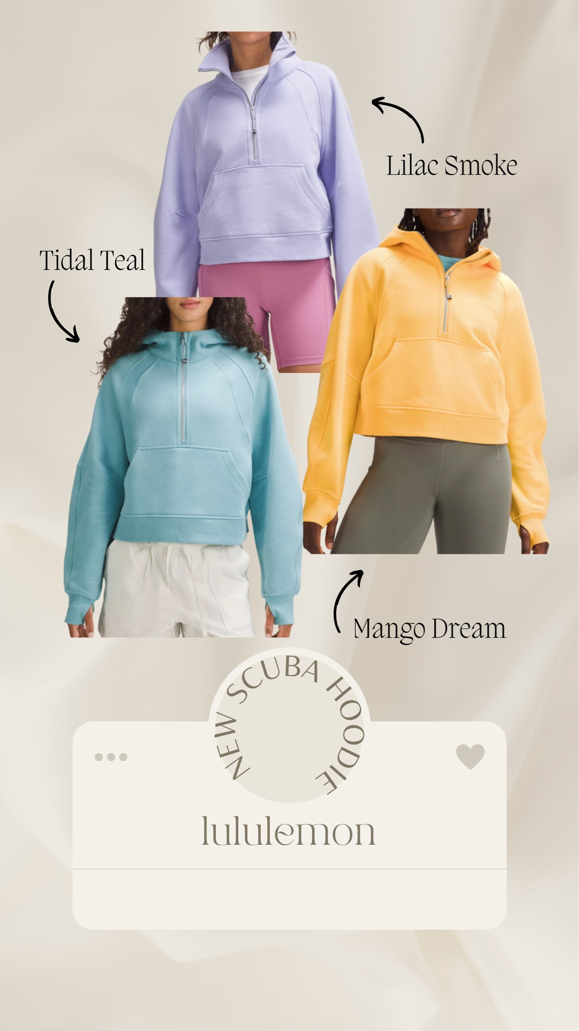 New scuba hoodie colors at lululemon!

Scuba jacket, scuba hoodie, lululemon, new arrivals, spring lululemon 

#LTKunder50 #LTKunder100 #LTKSeasonal