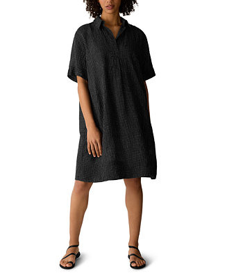 Women's Short-Sleeve Collared Dress | Macy's