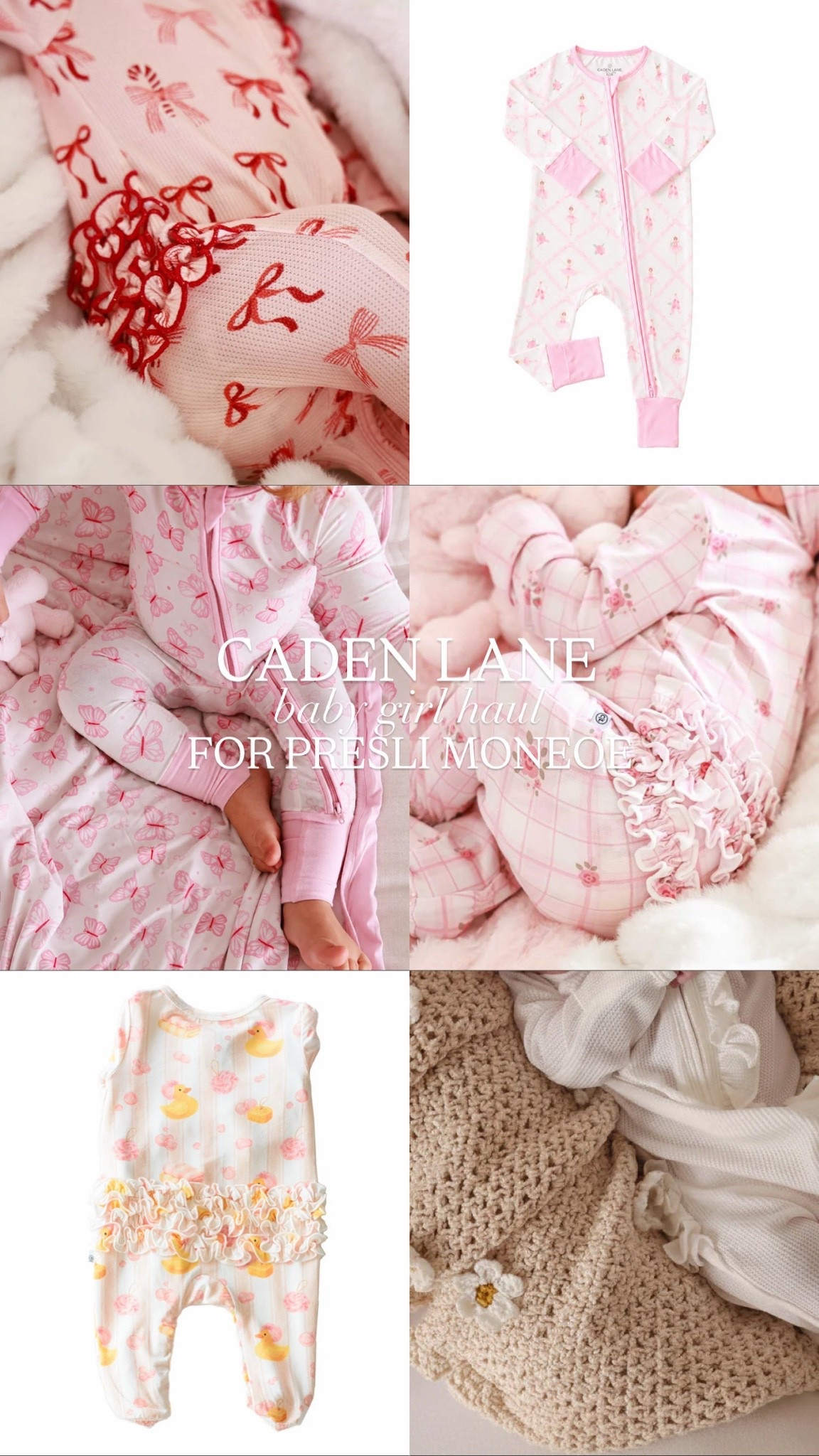 @Caden Lane is so sweet and sending miss presli monroe some more pjs 🌷🫧🐤💓🤍🦋 snagged her some Christmas Jammie’s 🎄❄️❤️

I fear having a girl is JUST too much fun! The clothes are so cute 😩🤭💓 linking the 6 pjs they are sending us!

#LTKmomlife #LTKBaby #LTKBump