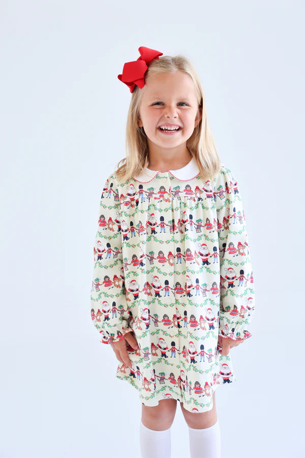 Long Sleeve Tabitha's Teacher's Pet Dress - Toying Around with Worth A | The Beaufort Bonnet Company
