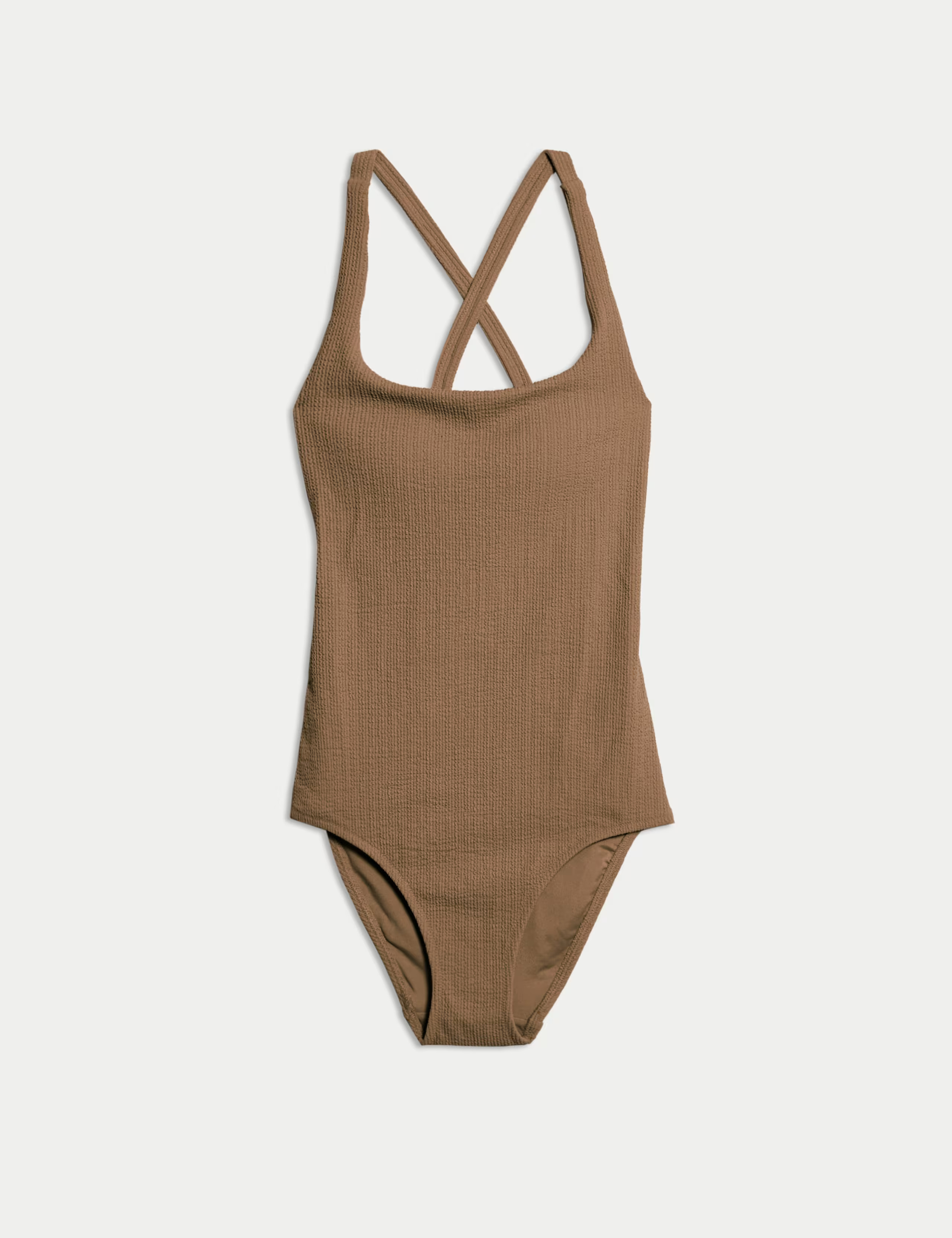 Textured Scoop Neck Cross Back Swimsuit | Marks & Spencer (UK)