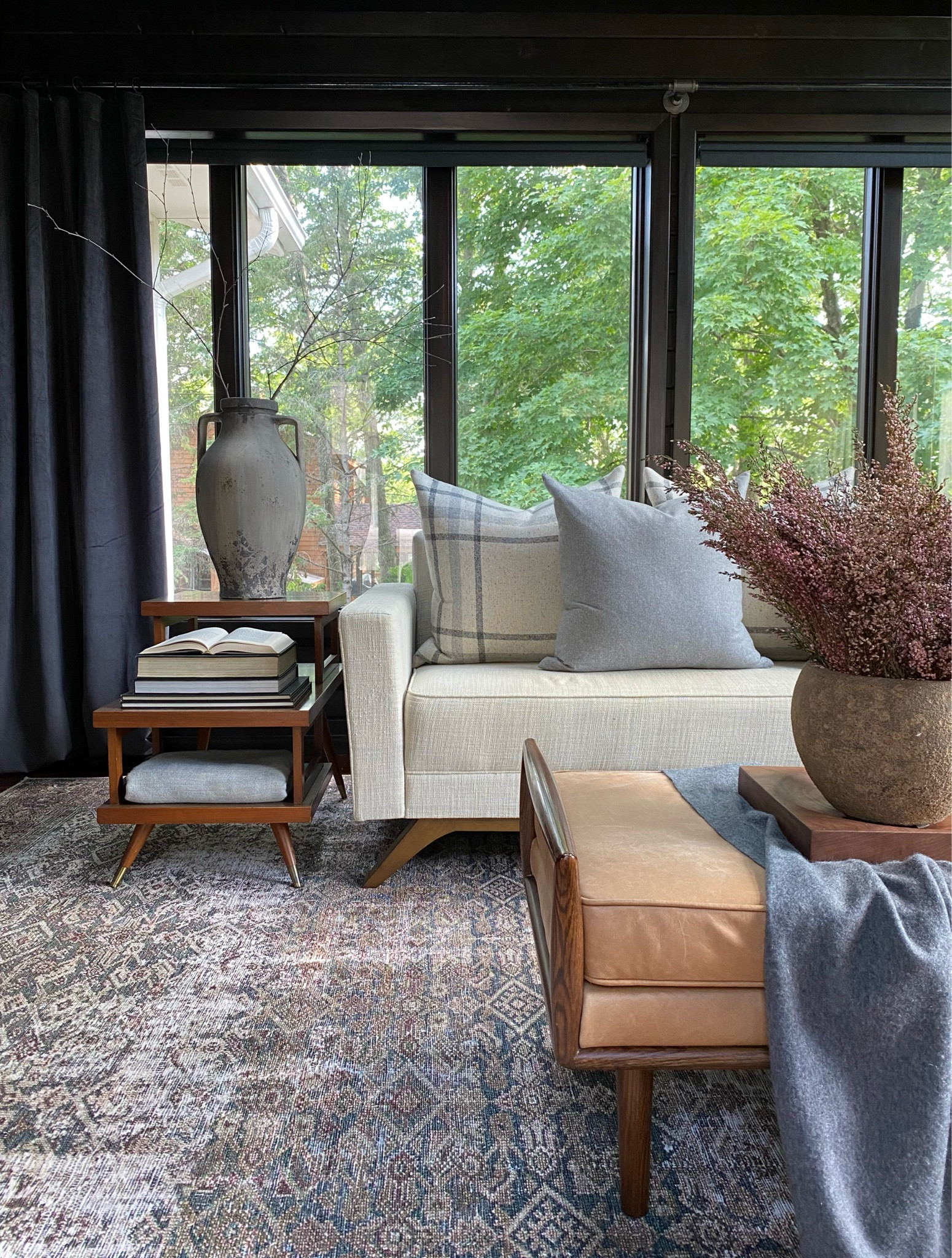 Cozy, inviting living room with some mid century modern touches

#LTKunder100 #LTKSeasonal #LTKhome