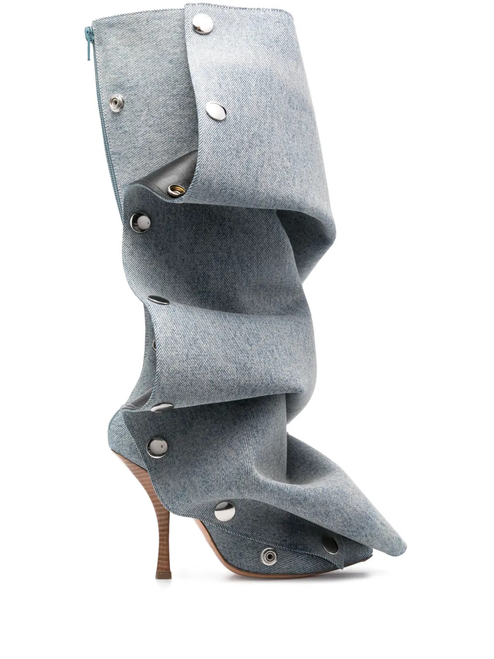 Y/Project appliqué-detail Denim Boots - Farfetch | Farfetch Global