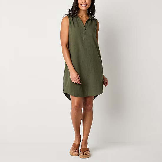 new!St. John's Bay Tall Sleeveless Shift Dress | JCPenney