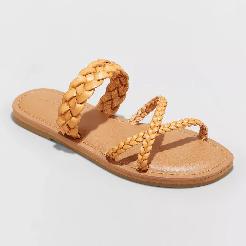 Women's Hilda Braided Strappy Footbed Sandals - Universal Thread™ | Target