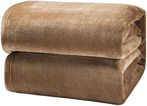 Bedsure Fleece Blanket Queen Size Taupe Lightweight Super Soft Cozy Beige Bed Blanket | Amazon (US)