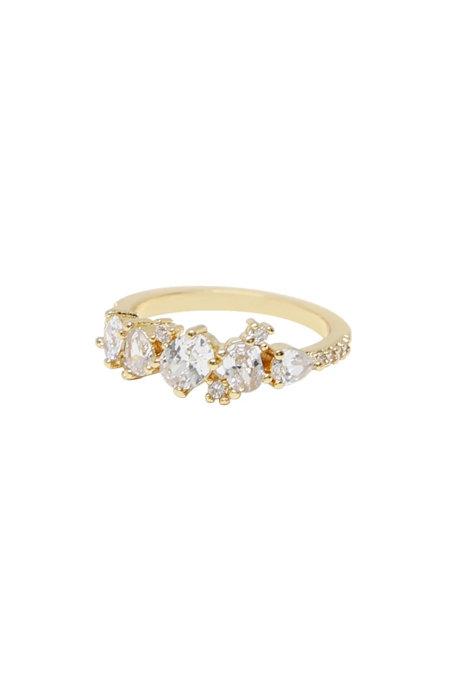 Ettika Cubic Zirconia Cluster Statement Ring | Nordstrom | Nordstrom
