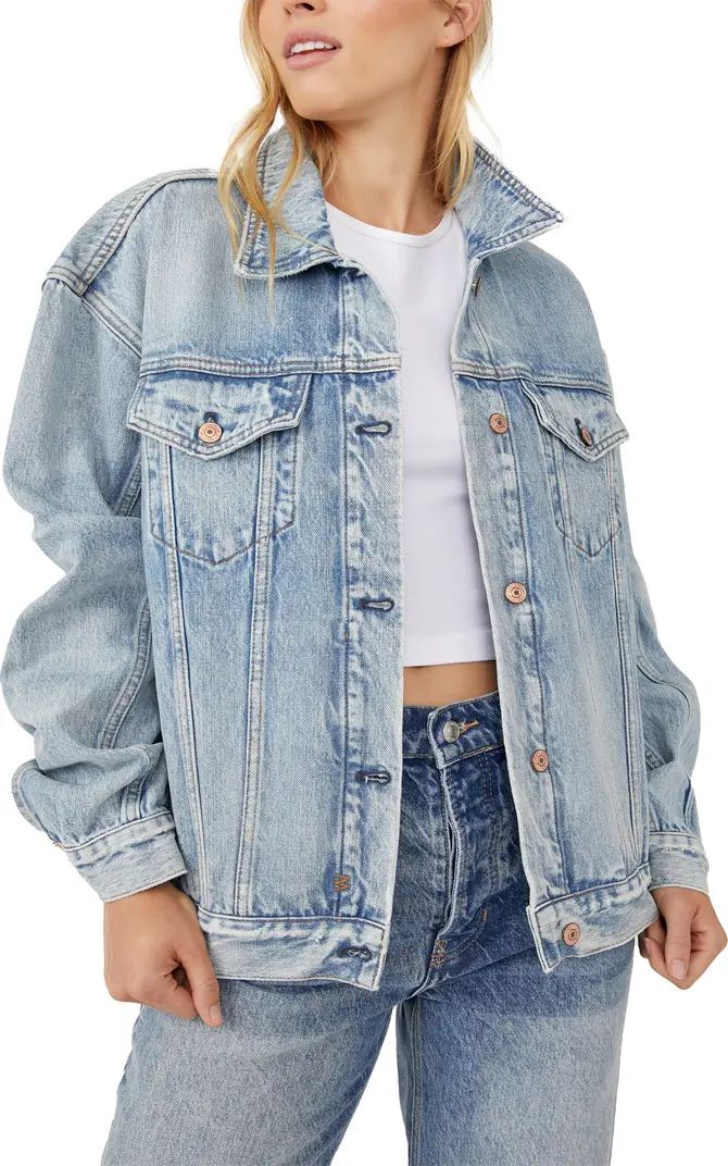 Free People Jolene Denim Trucker Jacket | Nordstrom | Nordstrom