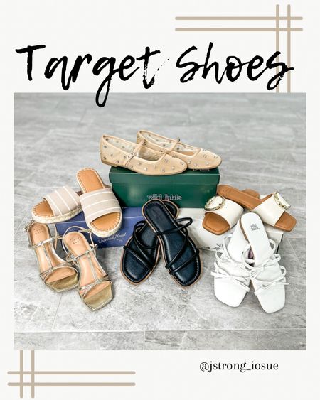 New Shoes at Target! Neutral sandals to go with all of your outfits. Wear with shorts, denim, skirts and dresses. Mesh ballet flat with rhinestones is a look for less. Gold sandal heels are perfect for any special occasion! 

#LTKstyletip #LTKfindsunder50