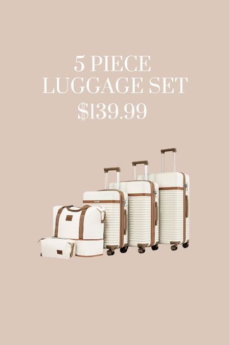 Deal alert! Only $139.99 for a 5 piece set!! @walmart #luggage #travel 

#LTKItBag #LTKSaleAlert #LTKTravel