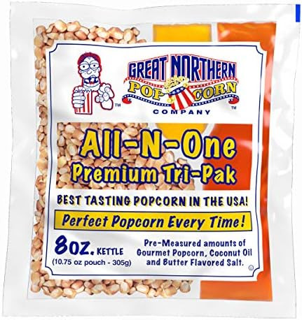 GREAT NORTHERN POPCORN COMPANY - Popcorn Packs, Pre-Measured, Movie Theater Style, All-in-One Ker... | Amazon (US)
