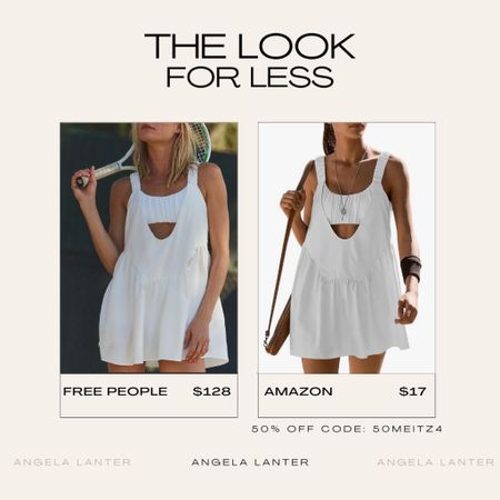 Amazon dupe for the Free People one two punch tennis dress. On sale for 50% off with code: 50MEITZ4

#LTKsalealert #LTKfindsunder50 #LTKfitness
