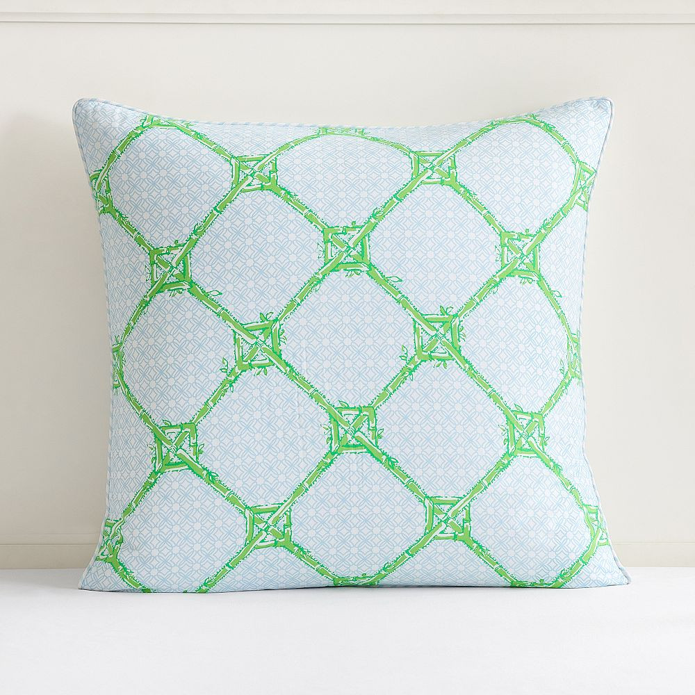Lilly Pulitzer Reversible Bamboo Butterfly Euro Pillow Cover | Pottery Barn Teen