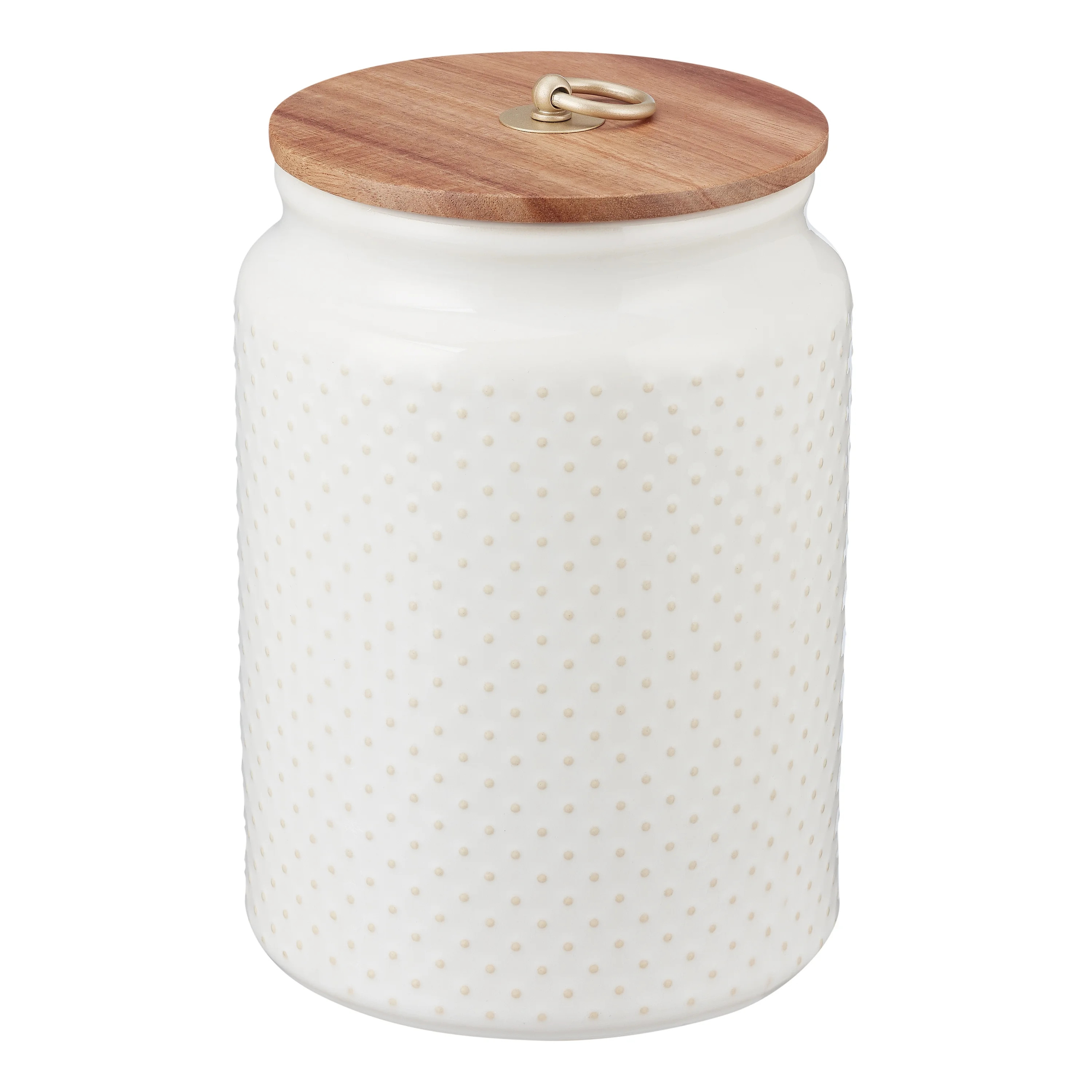 Better Homes & Gardens Ceramic Large Dot Hobnail Canister - Walmart.com | Walmart (US)