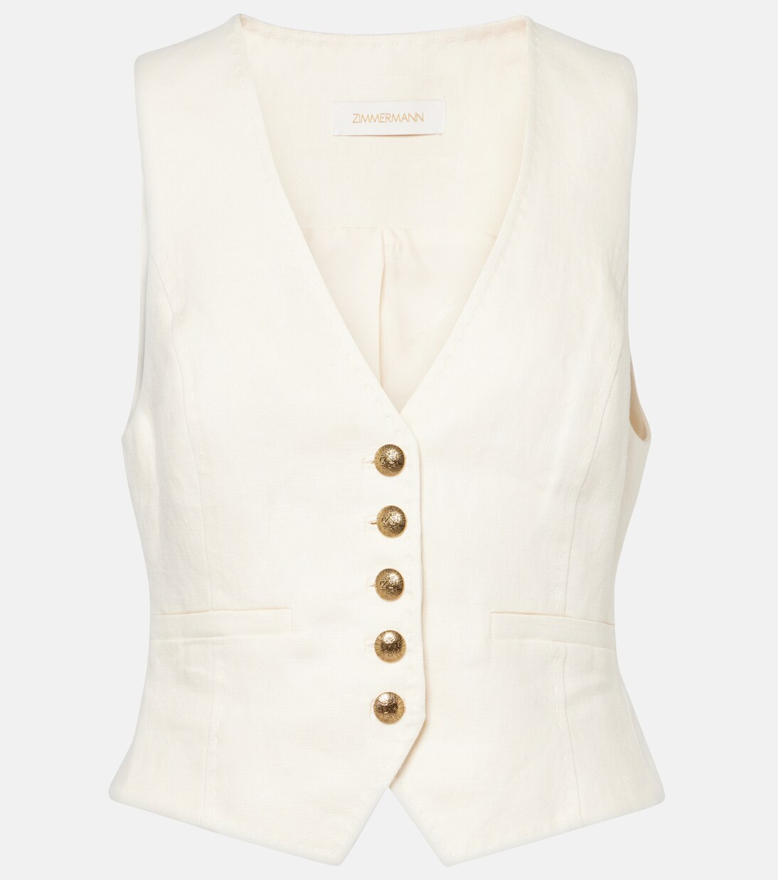 Crush linen vest | Mytheresa (UK)