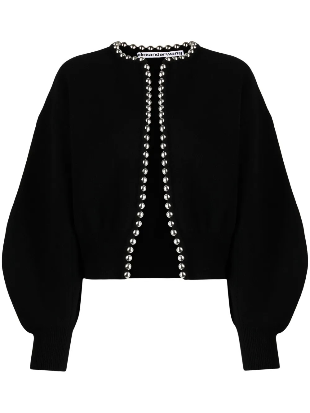 Alexander Wang ball-chain Cropped Cardigan - Farfetch | Farfetch Global