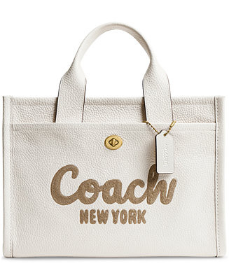COACH Cargo Medium Bubble Leather Tote Bag - Macy's | Macy's