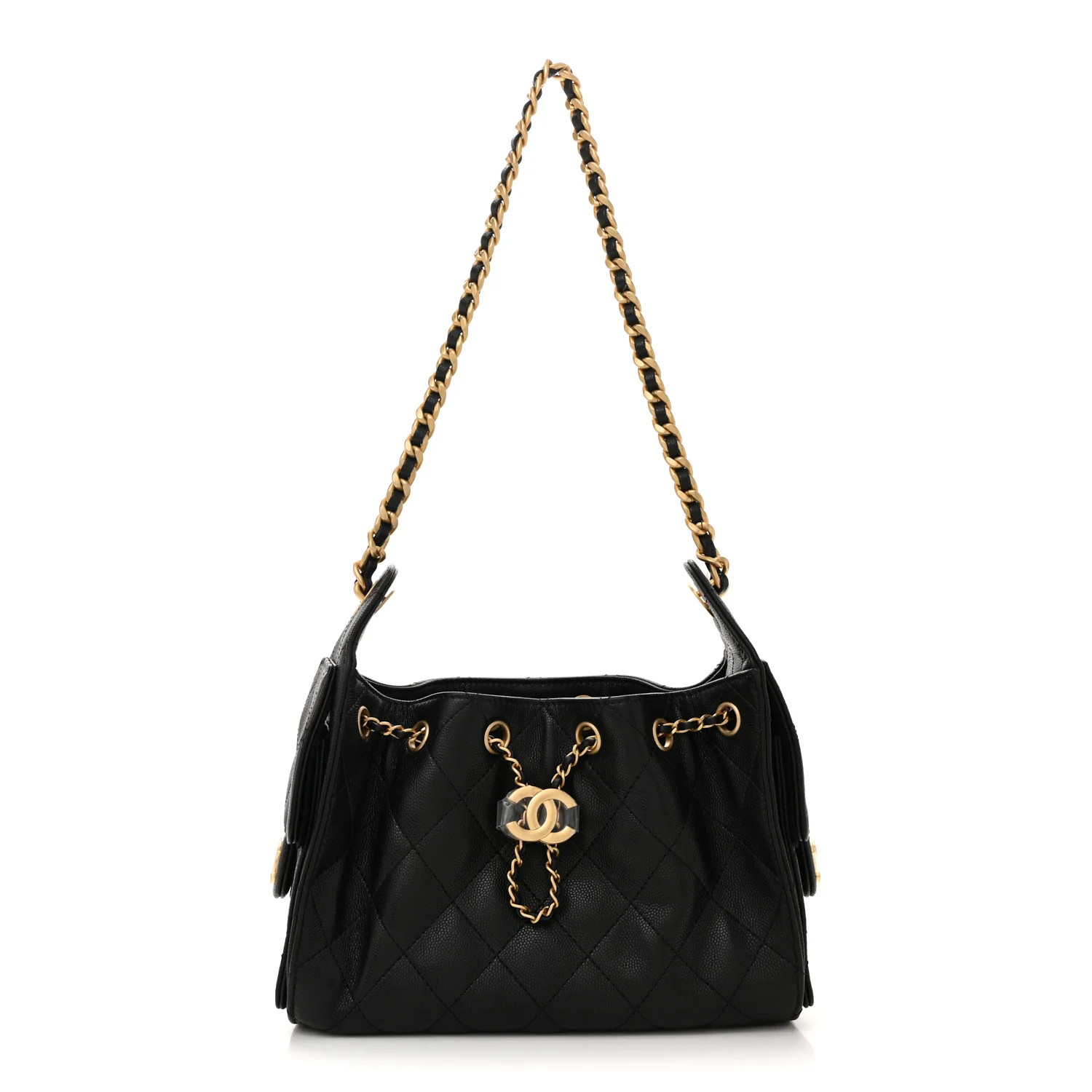 Caviar Quilted Mini Chanel 25 Handbag Black | FASHIONPHILE (US)