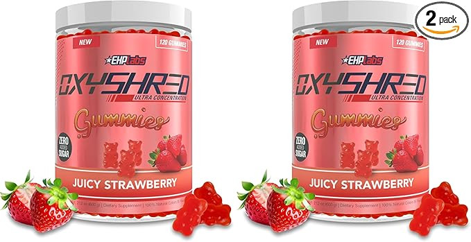 EHP Labs OxyShred Gummies - Pre Workout Gummies & Energy Chews with 100mg Caffeine, L-Carnitine f... | Amazon (US)