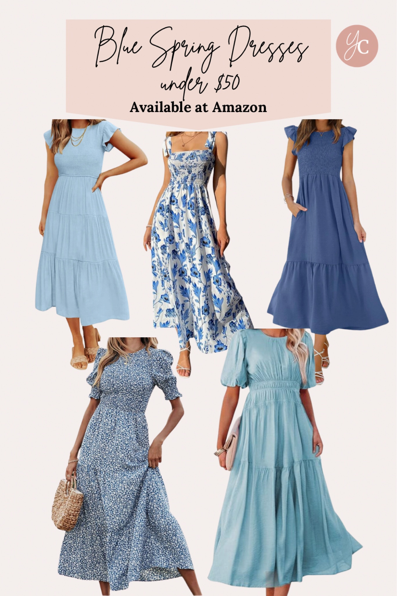 Amazon blue spring dresses under $50

#LTKfindsunder50