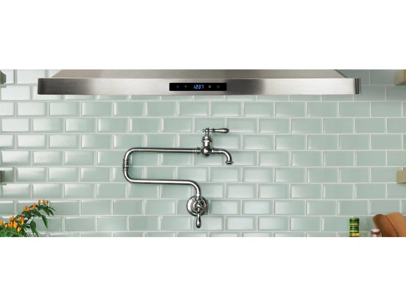 K-99270-VS Artifacts Single-Hole Wall-Mount Pot Filler with 22" Extended Spout | Wayfair North America