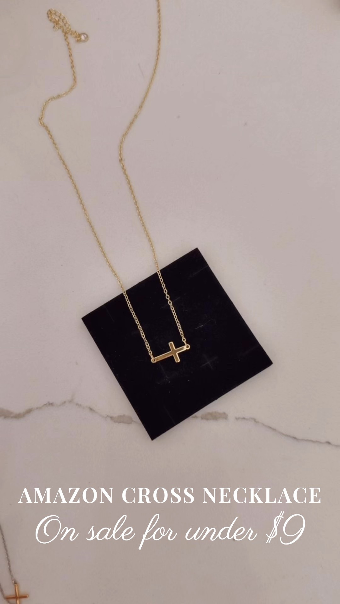 Gold sideways cross necklace for women from Amazon on sale for under nine dollars! I love that it is adjustable for all different heights as well 🤍

#LTKGiftGuide #LTKSaleAlert #LTKFindsUnder50