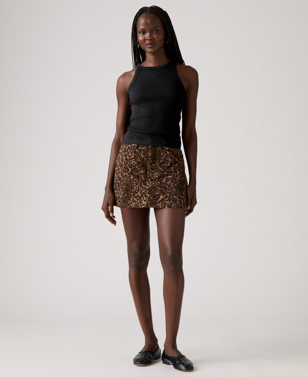 Levi's Women's Icon Mid-Rise Denim Skirt - Cat Eyes | Macy's