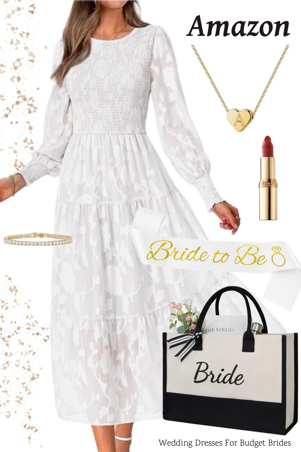 Outfit idea for the bride to be. On Amazon. White floral dress under $45.

Bachelorette party dress, bridal shower dress, white dress, spring dress, summer dress. 

Engagement photo shoot dress, engagement party dress, rehearsal dinner dress. 

#LTKWedding #LTKSeasonal