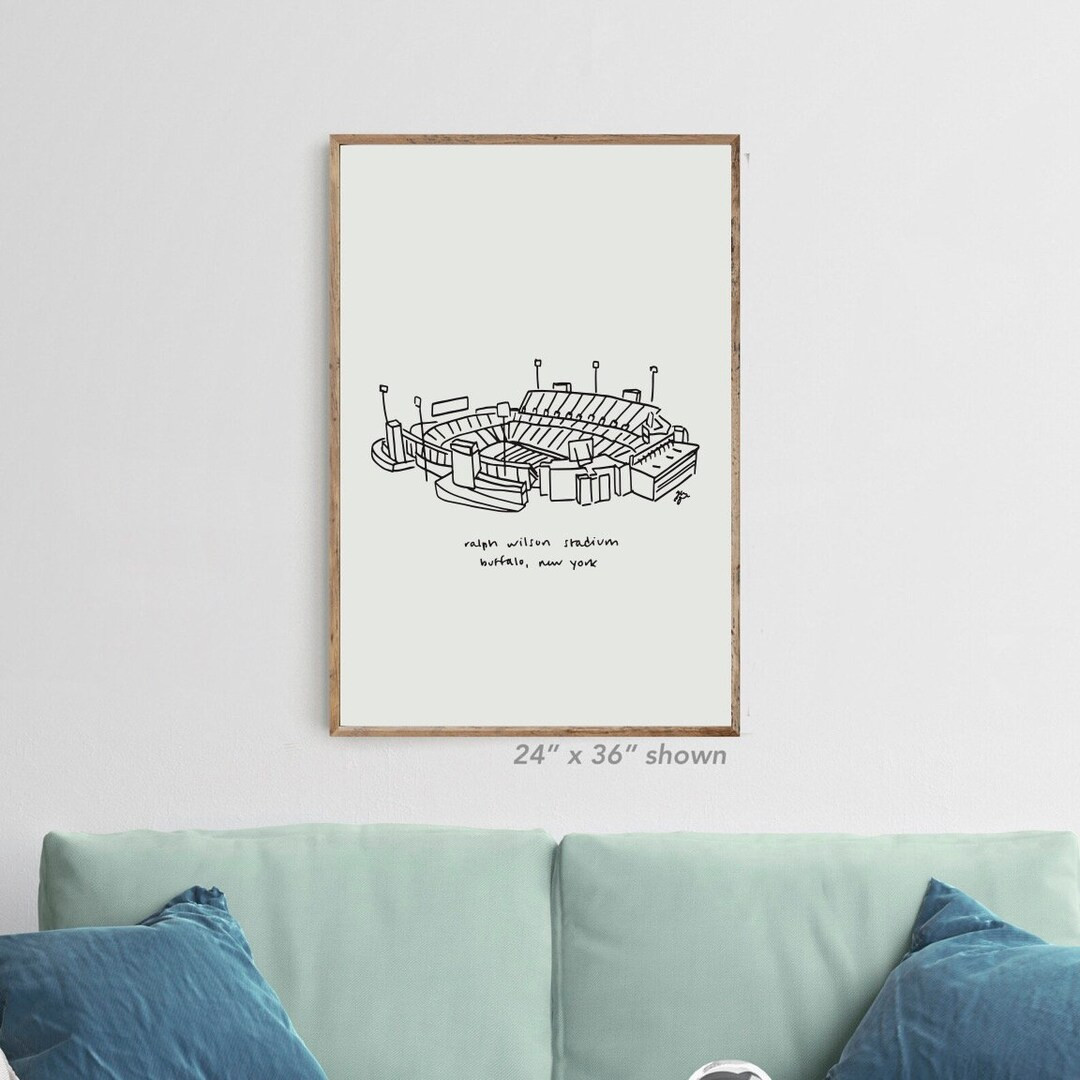 Ralph Wilson Stadium Buffalo Bills fan, Ralph Wilson Stadium art, Buffalo Bills football, Bills f... | Etsy (US)