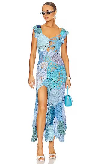 Mermaid Maxi Dress in Blue Motif | Revolve Clothing (Global)