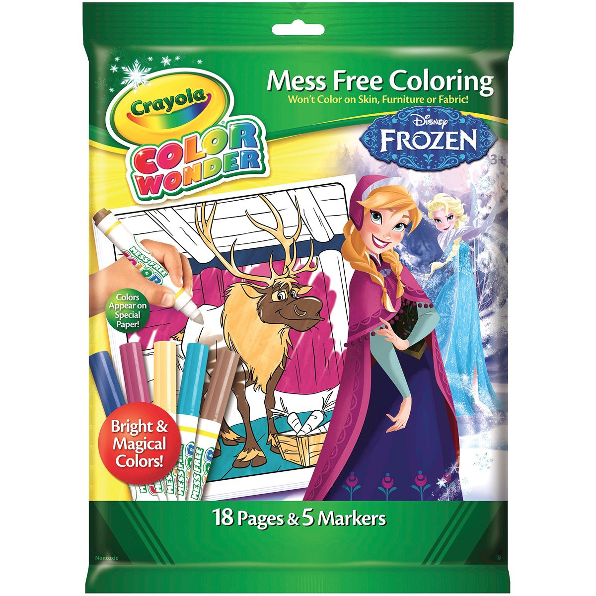 Crayola Color Wonder, Frozen Coloring Pages & No Mess Markers, Mess Free Coloring, Gift for Girls... | Amazon (US)