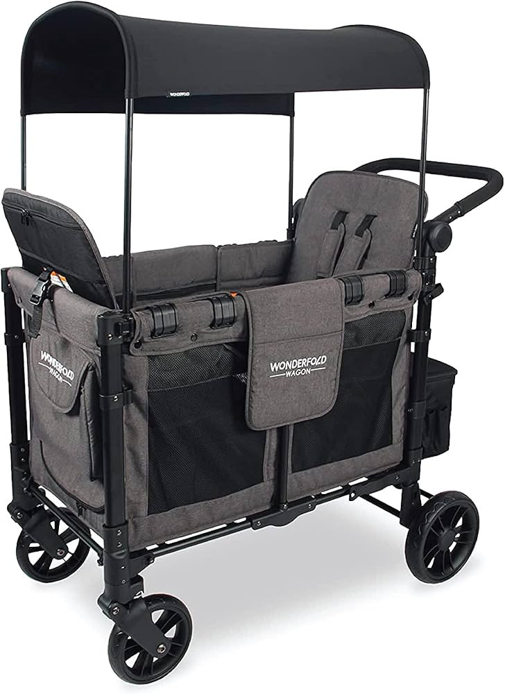 WONDERFOLD W2 Elite Double Stroller Wagon Featuring 2 High Face-to-Face Seats with 5-Point Harnes... | Amazon (US)