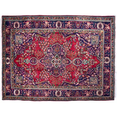 Brion One-of-a-Kind 6'11" x 9'6" 1970s Area Rug in Red/Blue | Wayfair North America