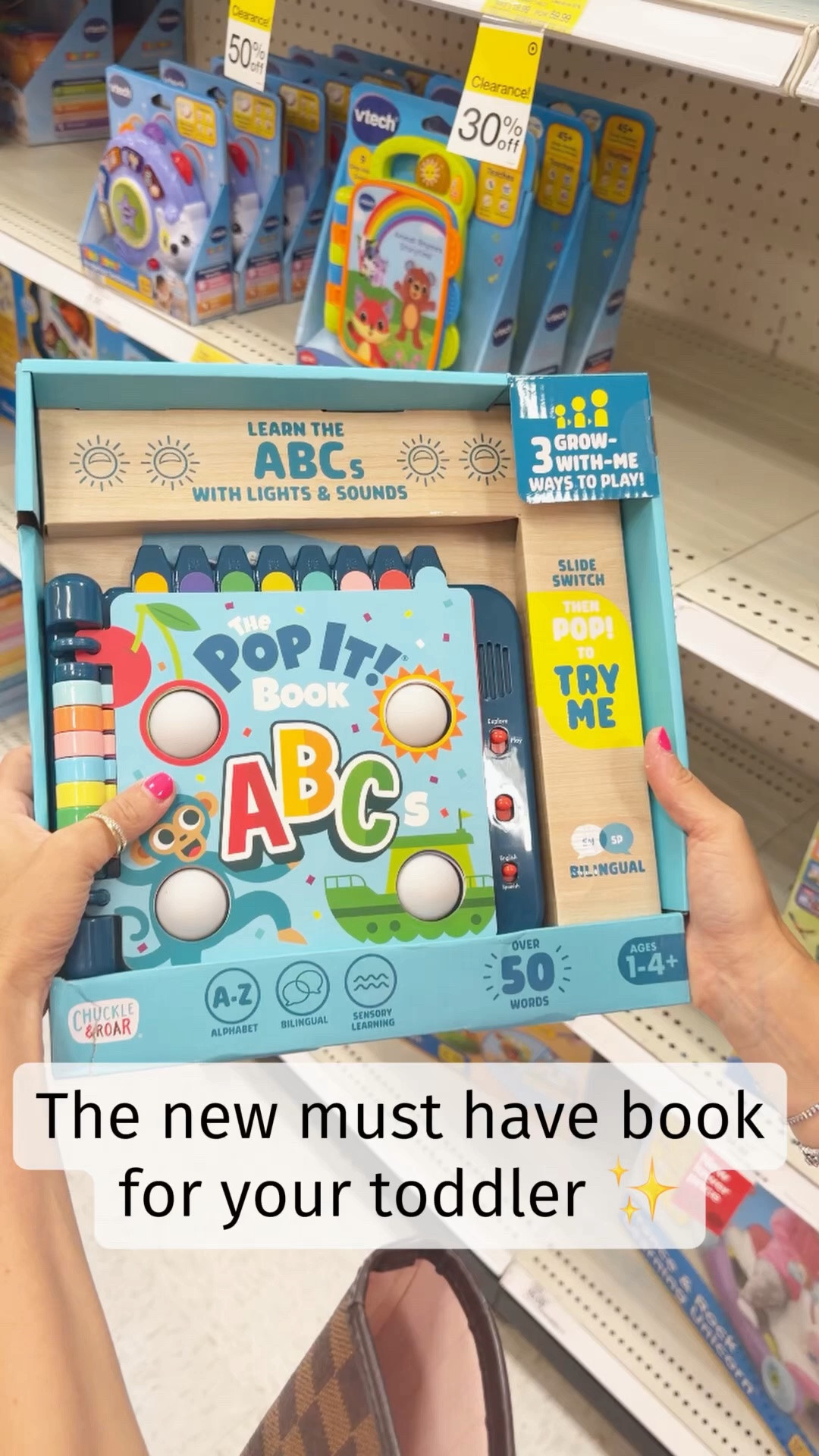 Comment ABC and I’ll send you the link! 🔤✨

The new @chuckleandroar Pop It ABC Book is such a fun way to practice the alphabet through play! 🫧

My little ones love popping the bubbles while learning their letters, and I love that it can be used in both English and Spanish. 🌎

✨ Sensory pop-it fun
🔤 ABC learning
🌎 English + Spanish
🧡 Multiple play modes that grow with your child

A simple activity that keeps little hands busy while making learning feel like play!

#LTKKids #LTKBaby #LTKTravel
