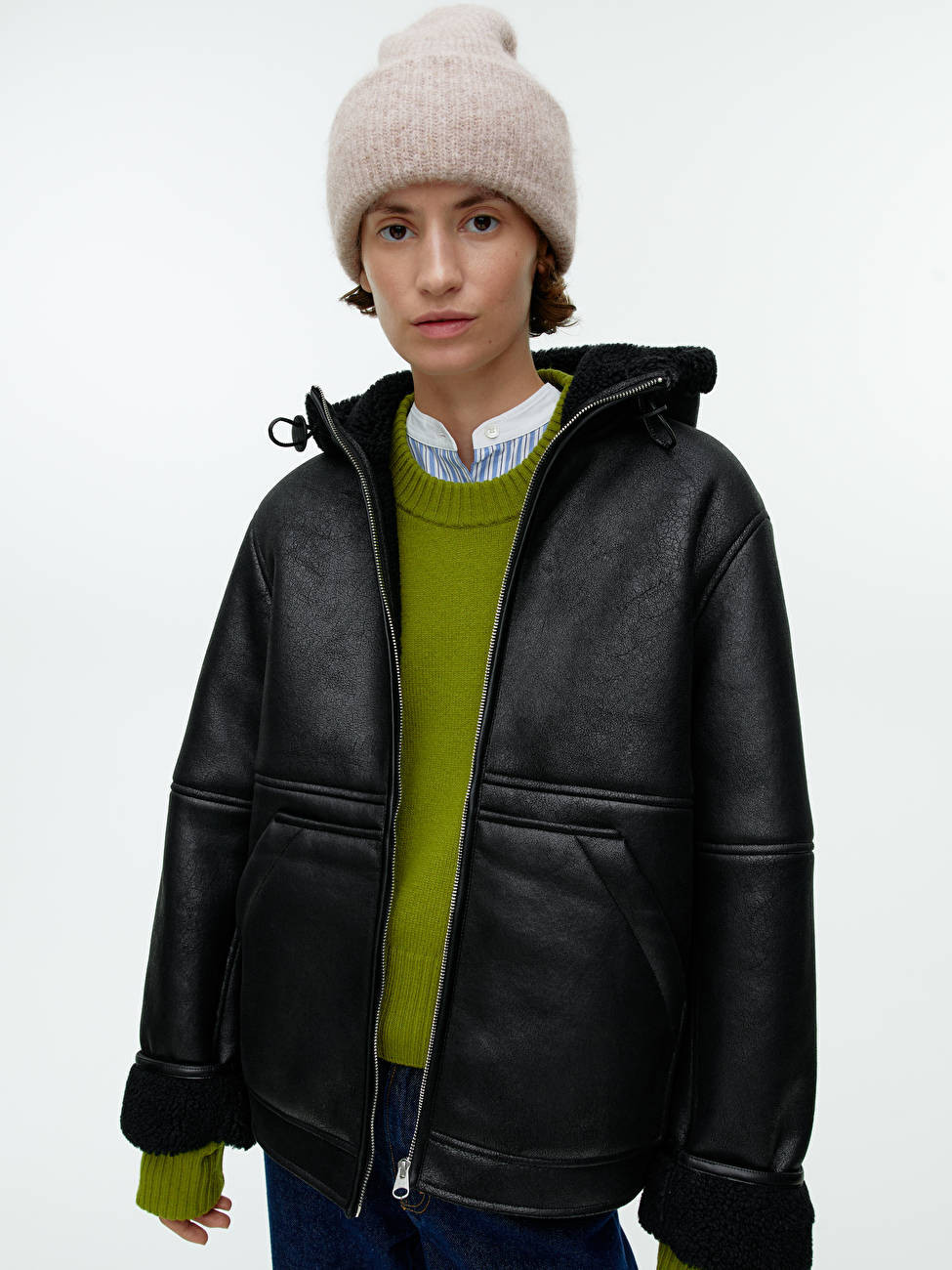 Double-Fold Alpaca Merino Beanie | ARKET (US&UK)