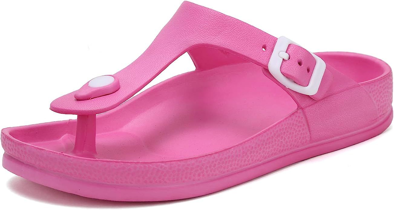 SEMARY Unisex Man's and Women's Flat Sandals Slip on EVA Slippers Comfort Footbed Adjustable Slid... | Amazon (US)