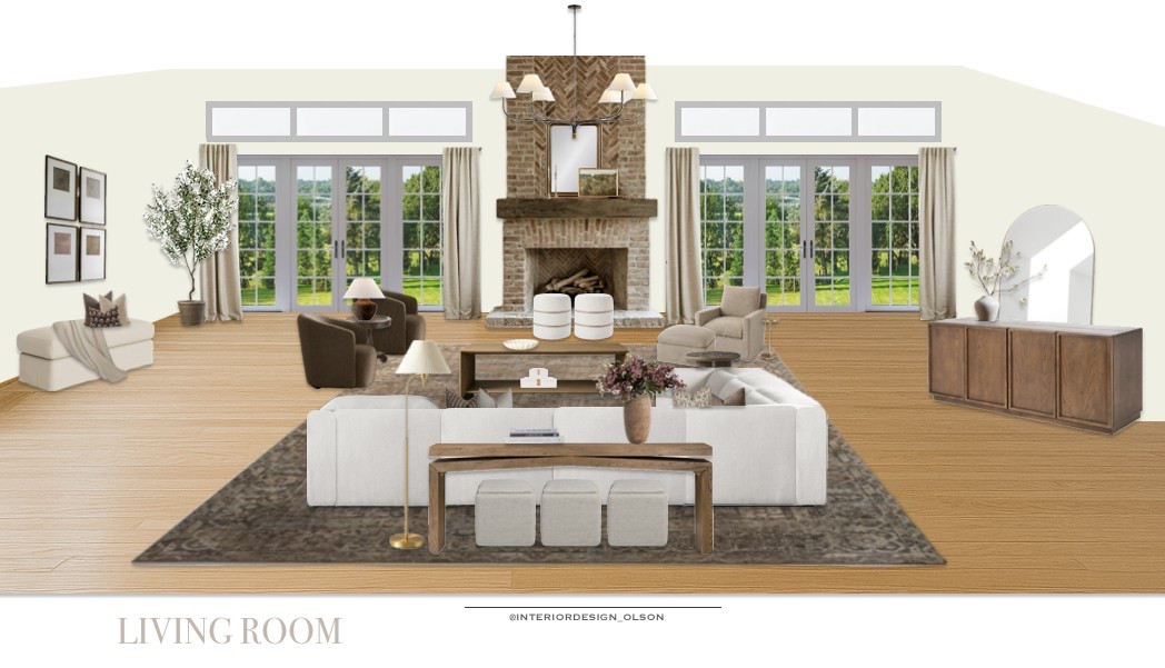 McGee and Co Living Room Layout #2 