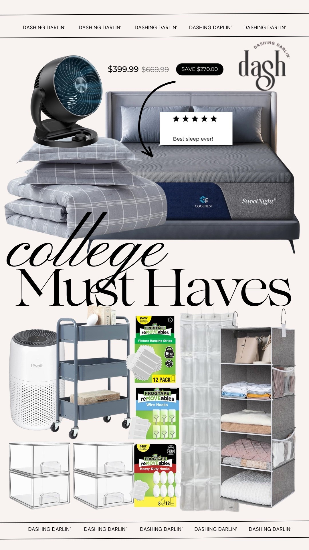 College must haves!!!!
Upgraded Gideon to a queen Coolnest mattress by Sweetnight since he’s moving into a house for sophomore year, & it’s on MAJOR SALE!!! 👏🏼👏🏼👏🏼👏🏼👏🏼

#LTKHome #LTKKids