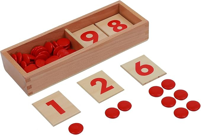 Adena Montessori Cards & Counters - Math Games & Teaching Numbers Counting Toys | Amazon (US)