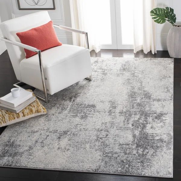 Elsea Ivory/Gray Area Rug | Wayfair North America