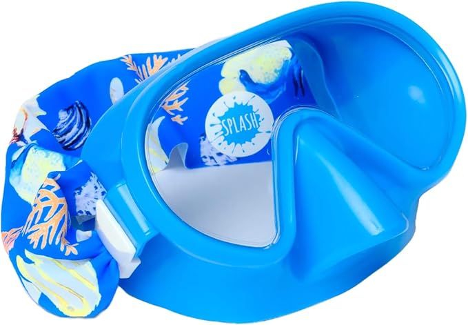Splash Place SWIM MASK with Fabric Strap | Kids Swim Goggles with Nose Cover | Amazon (US)
