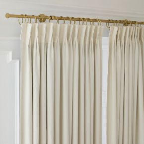 Pleated European Flax Linen Blackout Curtain | West Elm (US)